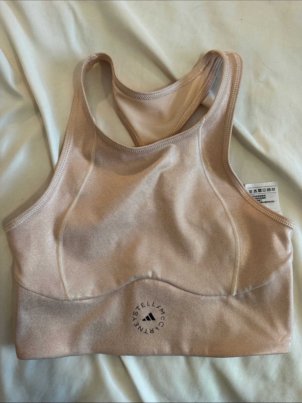Adidas by Stella McCartney Blush Pink Racerback Sports Bra